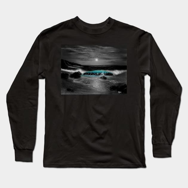 Hawaiian seascape t-shirt Long Sleeve T-Shirt by Coreoceanart